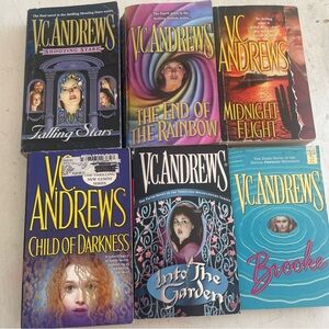 V.C. Andrew’s lot of 6 books